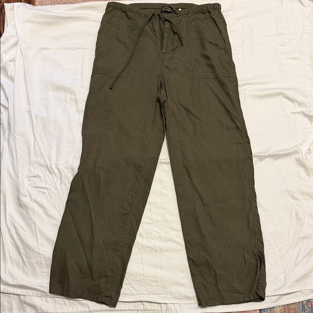 Eddie Bauer Women's Olive Green Boot Cut Pants